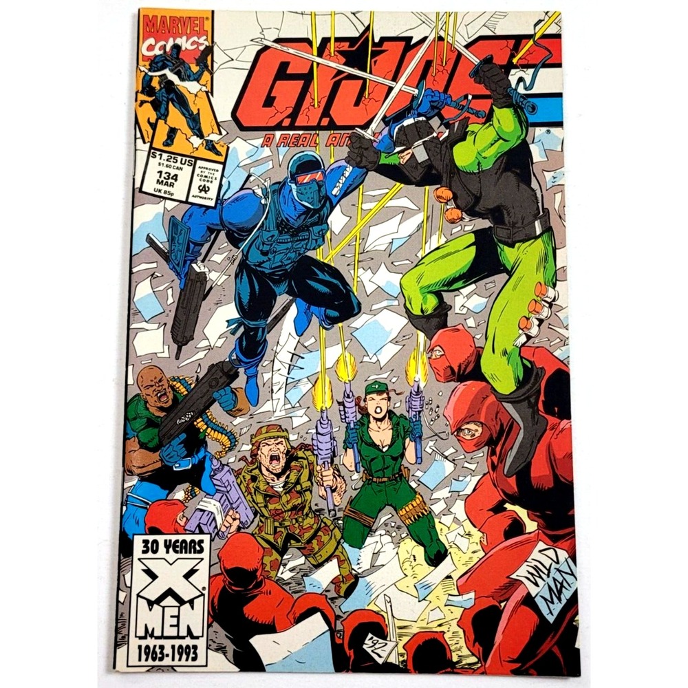 G.I. JOE #134 (1993) / NM / MARVEL / SNAKE EYES / LOW PRINT RUN